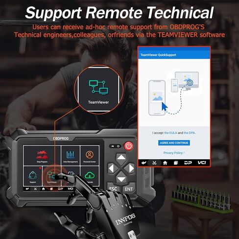 Motorcycle All System Diagnostic Tool, Oil Service Reset, OBDPROG Moto 100 Motorcycle Scanner for Ducati KtmTriumph Yamaha Honda Automotive OBD Code Reader, Unlimited Auto VINs, 5.0 Touch Screen in Saudi Arabia