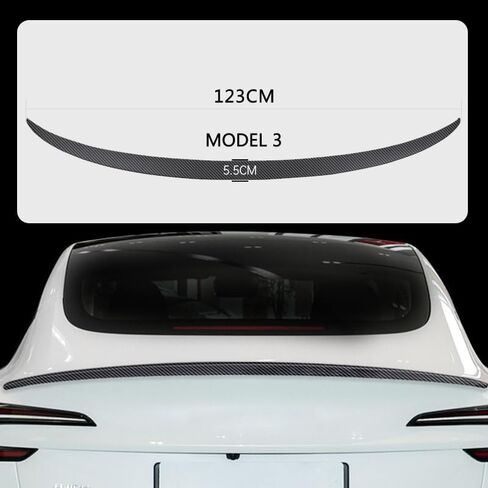Tesla Model 3 Spoiler Original Rear Spoiler Wing Lip for 2016-2023 Tesla Model 3 Accessories(Glossy Black) in Kuwait
