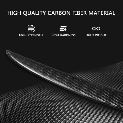 Tesla Model 3 Spoiler Original Rear Spoiler Wing Lip for 2016-2023 Tesla Model 3 Accessories(Glossy Black) in Kuwait