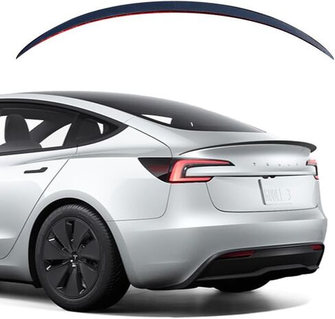 Tesla Model 3 Spoiler Original Rear Spoiler Wing Lip for 2016-2023 Tesla Model 3 Accessories(Glossy Black) in Kuwait