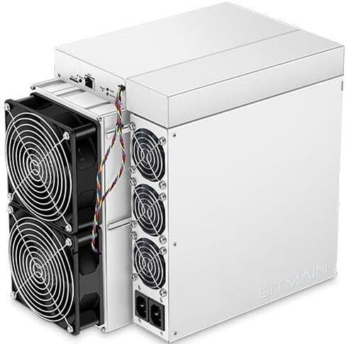 BITMAIN Antminer S19 90TH/S Bitcoin VNISH FIRMWARE ASIC Miner (34J/T، 3105W، 220V، SHA256، ركيزة من الألومنيوم)، آلة تعدين منزلية ذات معدل تجزئة/كفاءة عالية لتبريد الهواء لـ BTC/BCH/BSV مع PSU (متجددة) in Kuwait