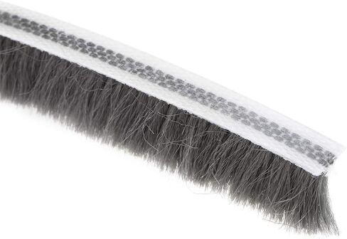 Brush Weather Stripping 7mmx6mm Self Adhesive Sealing Windproof Seal Strip Length 5M Weatherstrip Sweep Brushes for Door Window Gray in Saudi Arabia