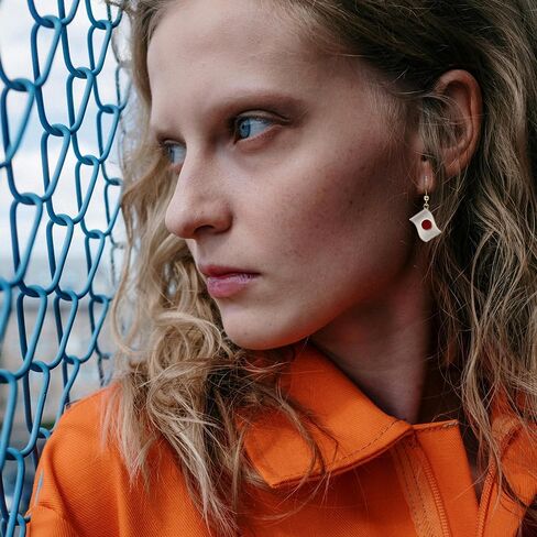 Madison Tyler Dangle Earrings for Women|Country Flag Earrings for Women Girls|Flag Dangling Fish Hook Patriotic Earrings for Olympic Games in Saudi Arabia
