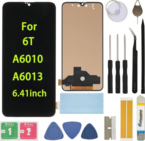 Screen Replacement for 1+ OnePlus 6T A6010 A6013 6.41inch Assembly LCD Display Touch Screen Digitizer with Tools 6T in Saudi Arabia