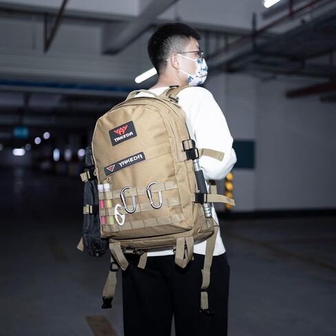 حقائب ظهر YAKEDA العسكرية التكتيكية للرجال-45L حزمة 3 أيام حقيبة ظهر للمشي لمسافات طويلة والتخييم والسفر والصيد in Kuwait