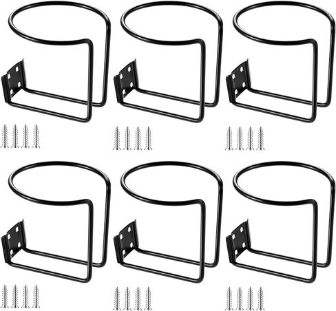 Shimeyao Stainless Steel Boat Cup Holder Mount Drink Holder Universal Cupholder Boat Ring for Beverage Mugs Bottles Marine Yacht Truck Trailer RV, Black (4 Pcs) in Kuwait