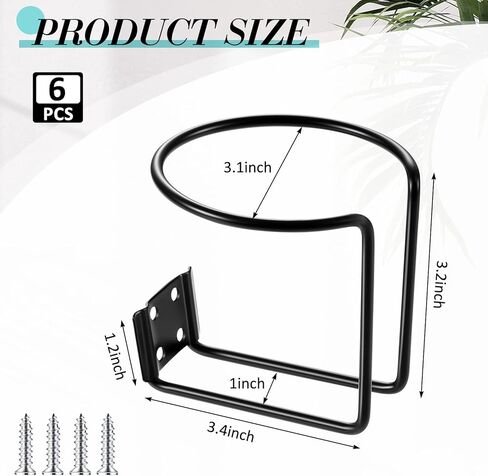 Shimeyao Stainless Steel Boat Cup Holder Mount Drink Holder Universal Cupholder Boat Ring for Beverage Mugs Bottles Marine Yacht Truck Trailer RV, Black (4 Pcs) in Kuwait