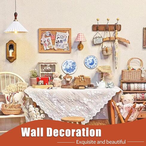 15 قطعة من أكواب الشاي الصغيرة من البورسلين، مجموعة أطباق إبريق الشاي المصغرة بمقياس 1:12، مجموعة شاي صغيرة بنمط الأزهار الرجعية لإكسسوارات مطبخ بيت الدمية ومستلزمات ألعاب الدمية in Kuwait