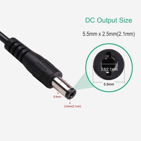 DC 5V to DC 12V USB Voltage Step Up Converter Cable, Power Supply Adapter Cable with DC Jack 5.5 x 2.5mm or 5.5 x 2.1mm, USB 5V to DC 12V Cable - 5ft [NOT Suitable for High Current Equipment] in Saudi Arabia