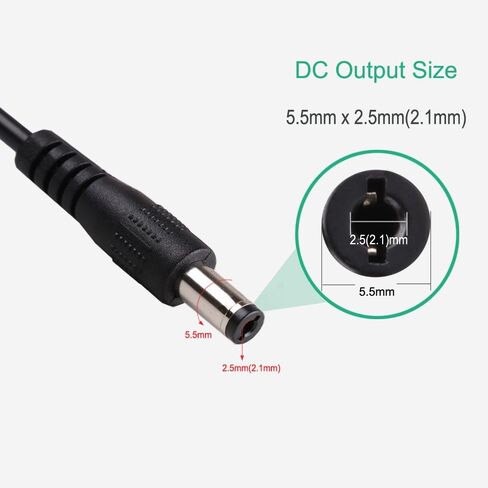 DC 5V to DC 12V USB Voltage Step Up Converter Cable, Power Supply Adapter Cable with DC Jack 5.5 x 2.5mm or 5.5 x 2.1mm, USB 5V to DC 12V Cable - 5ft [NOT Suitable for High Current Equipment] in Kuwait