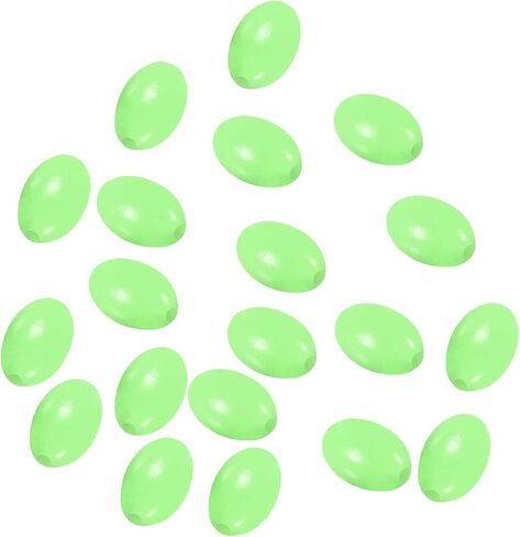 PATIKIL Glow Fishing Beads Plastic Oval Rubber Luminous Fishing Bait Eggs Rig Bead Tackle Lures Accessory with Box in Saudi Arabia