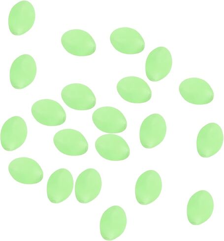 PATIKIL Glow Fishing Beads Plastic Oval Rubber Luminous Fishing Bait Eggs Rig Bead Tackle Lures Accessory with Box in Saudi Arabia