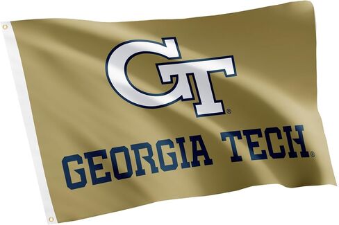 Desert Cactus Georgia Tech Flag Yellow Jackets GT Institute of Technology Flags Banners 100% Polyester Indoor Outdoor 3x5 Flag (Style Y) in Saudi Arabia