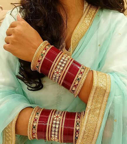 Efulgenz Traditional Indian Wedding Bangles CZ Crystal Bridal Bracelet Bangle Set for Women in Saudi Arabia