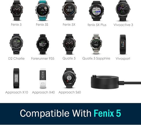 TiMOVO Charger Dock Compatible with Garmin Venu3/3S/Fenix 5/Fenix 6,2Pack Portable Charging Dock Station Cradle with USB Cable Fit Venu 3/3S/Fenix 5/5S/5X/6/6S/6X/Forerunner 935/245/945/Vivoactive3 in Saudi Arabia