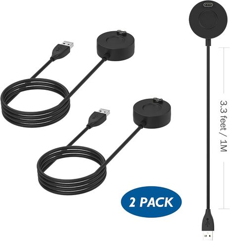TiMOVO Charger Dock Compatible with Garmin Venu3/3S/Fenix 5/Fenix 6,2Pack Portable Charging Dock Station Cradle with USB Cable Fit Venu 3/3S/Fenix 5/5S/5X/6/6S/6X/Forerunner 935/245/945/Vivoactive3 in Saudi Arabia