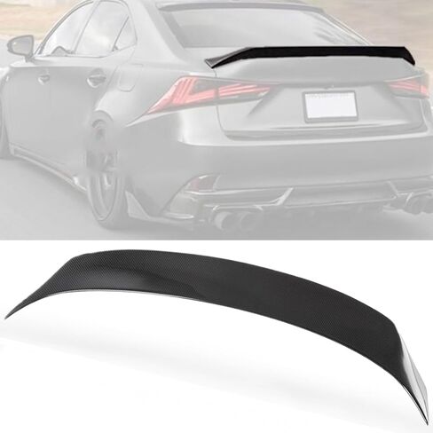 MotorFansClub Rear Spoiler Fit for Lexus IS200t IS250 IS350 IS300 2014 2015 2016 2017 2018 2019 2020 Trunk Spoiler Wing (Real Carbon Fiber) in Saudi Arabia