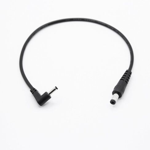 1FT 12V الزاوية اليمنى DC3.5 x 1.35mm ذكر إلى 5.5 x 2.5mm ذكر كابل الطاقة 22AWG لكاميرا الأمن، CCTV IP المراقبة، شريط LED (2 قطعة) in Kuwait