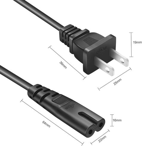 AC Power Cord for Sony PS5, PS4, PS4 Slim, PS3 Slim Console Power Cable Replacement Power Supply Wall Cable - 3 Feet in Saudi Arabia