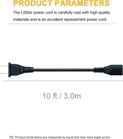 AC Power Cord for Sony PS5, PS4, PS4 Slim, PS3 Slim Console Power Cable Replacement Power Supply Wall Cable - 3 Feet in Saudi Arabia