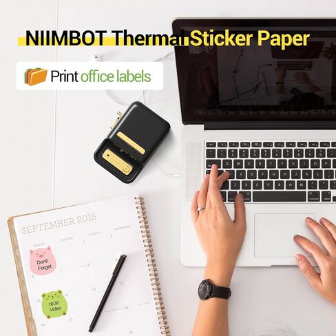 NIIMBOT Labels for B1/B21/B3S Label Printer, Thermal Labels 2'' x 2''(50x50mm), Waterproof, Oil-Proof Sticker Labels, 1 Roll of 150 Sticker Labels(Auspicious) in Saudi Arabia