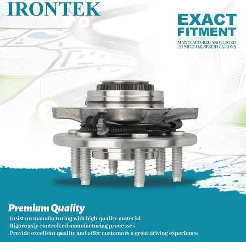 IRONTEK 515079 مجموعة محور العجلة الأمامية لـ 04-08 لفورد لـ F-150/03-06 لفورد إكسبيديشن/ 2006-2008 لنكولن ماركر 6 العروات ث/ABS in Saudi Arabia