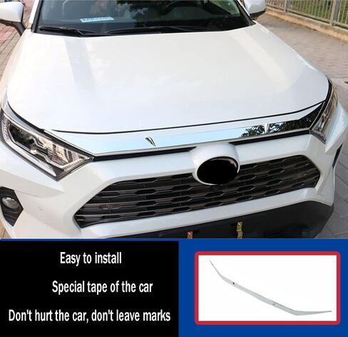 اكسسوارات السيارات صالح لتويوتا RAV4 LE/XLE/XSE/نموذج محدود 2019 2020 2021 2022 غطاء محرك السيارة الأمامي غطاء محرك السيارة (نمط ألياف الكربون) ABS 1 قطعة in Kuwait