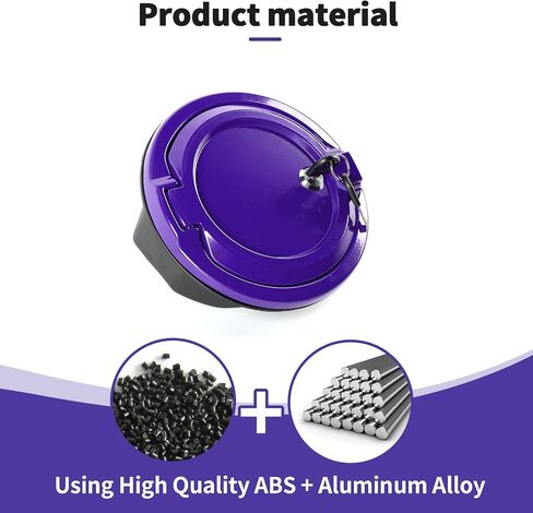 JWWY Fuel Tank Cap with Lock Lockable Key-Lock Fuel Tank Cover Locking Gas Cap Fit for 2018-2024 Jeep Wrangler JL JLU Exterior Accessories 2/4 Door Purple Aluminum Alloy in Saudi Arabia