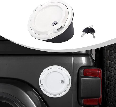 JWWY Fuel Tank Cap with Lock Lockable Key-Lock Fuel Tank Cover Locking Gas Cap Fit for 2018-2024 Jeep Wrangler JL JLU Exterior Accessories 2/4 Door Purple Aluminum Alloy in Saudi Arabia