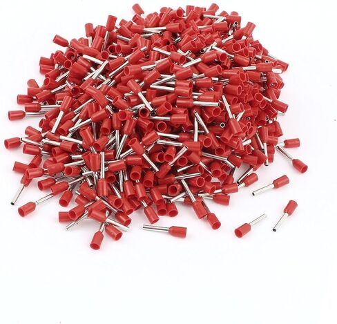 uxcell 1000pcs E1010 18 AWG Insulated Ferrule Pin Crimp Terminals in Saudi Arabia