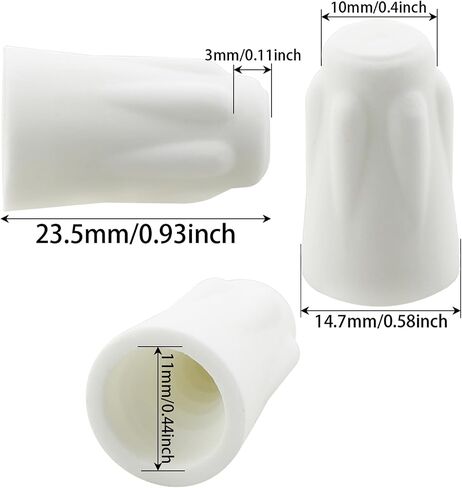 20PCS High Temperature Ceramic Wire Connector Ceramic Nuts White Large High Temperature Service Ceramic Twist Cap for High Power Lighting and Ceiling Fan and Heater in Saudi Arabia