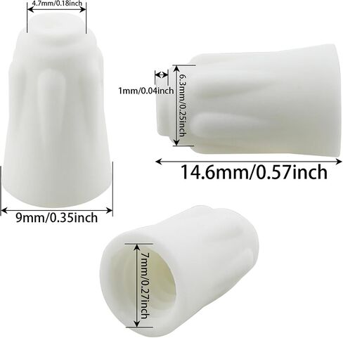 20PCS High Temperature Ceramic Wire Connector Ceramic Nuts White Large High Temperature Service Ceramic Twist Cap for High Power Lighting and Ceiling Fan and Heater in Saudi Arabia