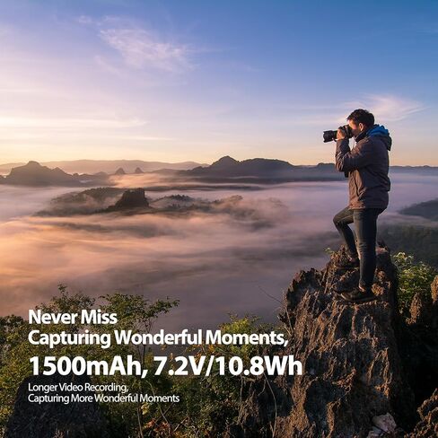 بطاريات بديلة للشحن المباشر ENEGON NP-W126/W126S USB C بقدرة 1500 مللي أمبير في الساعة (عبوتان) مع كابل شحن USB-C 2 في 1 لـ Fujifilm NP-W126 FinePix HS30EXR HS35EXR HS50EXR X-A1/E1/E2/E3/M1/Pro1/ T1/T3 in Kuwait