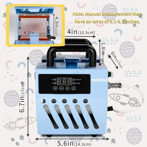 Mug Press Upgrade Mug Heat Press Machine for 10oz-15oz Coffee Mugs 16oz Skinny Straight Cups, Handheld Lightweight Mug Press Sublimation Machine Cup Heat Press Mini Tumbler Press in Saudi Arabia