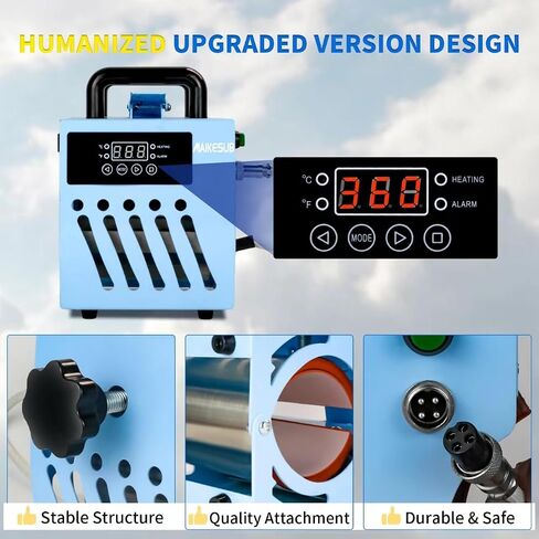 Mug Press Upgrade Mug Heat Press Machine for 10oz-15oz Coffee Mugs 16oz Skinny Straight Cups, Handheld Lightweight Mug Press Sublimation Machine Cup Heat Press Mini Tumbler Press in Saudi Arabia