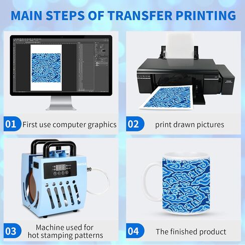 Mug Press Upgrade Mug Heat Press Machine for 10oz-15oz Coffee Mugs 16oz Skinny Straight Cups, Handheld Lightweight Mug Press Sublimation Machine Cup Heat Press Mini Tumbler Press in Saudi Arabia