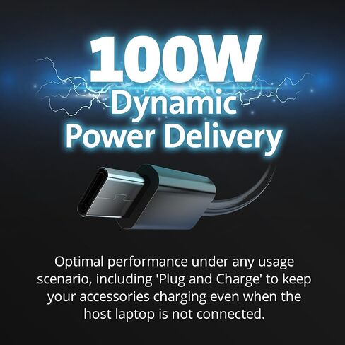 Kensington SD4880P USB-C 4k Quad Monitor Docking Station, 6 x USB-A & 4 x USB-C, 2Gbps Ethernet, 100W PD, Audio Jack, 2xDisplayPort, 2xHDMI, SD Card Reader, for Windows Laptops (K34113NA) in Saudi Arabia