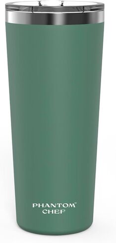 Phantom Chef Hydration Cup with Lid & Straw | 40oz - 1,200ml | Keep 21hs Cold - 5hs Hot | Sports Water Bottle | Leak Proof | Vacuum Insulated Stainless Steel Thermo (Navy, Hydration with Handle) in Saudi Arabia
