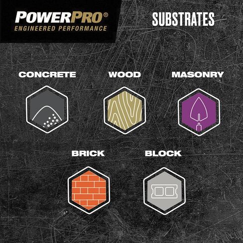 Power Pro Premium One Multi-Material Flat Head Screws, Epoxy Coated Steel, Fasten in Wood, Metal, Concrete, Drywall and Plastic, Bronze, #10 x 1-½ inches, Box of 15 Screws in Saudi Arabia