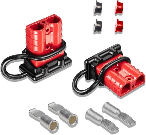 2 Sets 50A 6-10 Gauge Battery Quick Connect Disconnect Wire Harness Plug, Battery Cable Quick Connectors for 12V to 36V Recovery Winch, Car, Trailer, Motor, Electrical Devices in Saudi Arabia