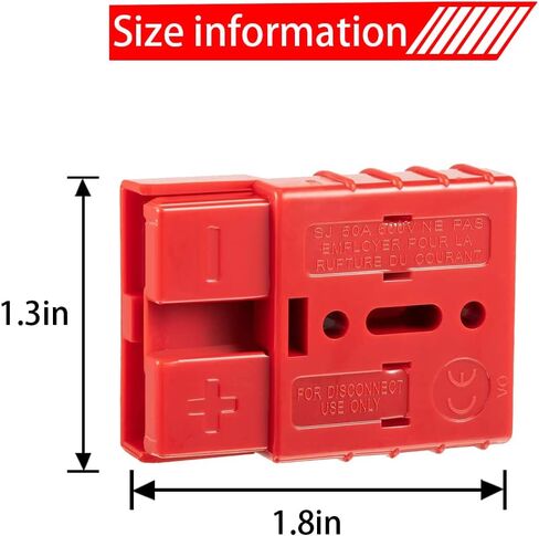 2 Sets 50A 6-10 Gauge Battery Quick Connect Disconnect Wire Harness Plug, Battery Cable Quick Connectors for 12V to 36V Recovery Winch, Car, Trailer, Motor, Electrical Devices in Saudi Arabia
