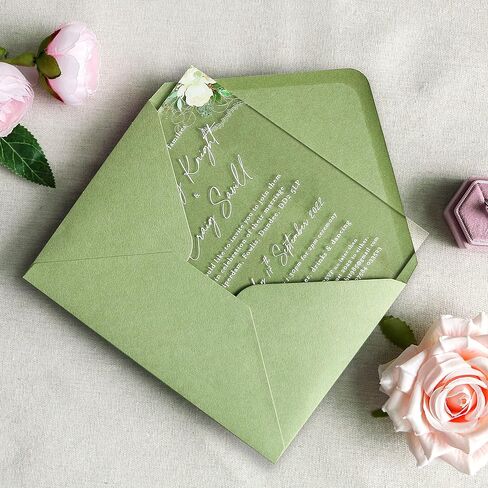 PONATIA 50 PCS/Pack A7 Envelopes, 5.25 x 7.5'' Shiny Ivory Envelopes, Perfect 5x7 Envelopes for Wedding Invitation Cards, Christmas Gift Cards Envelopes, Acrylic Invitations, Photos in Saudi Arabia