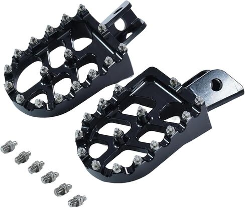 Dirt Bike Foot Pegs CNC Footpegs KLX110 Foot Pedals Rest for KLX 110 2002-2023 KLX110L 2010-2023 KX60 1998-2003 Black in Kuwait