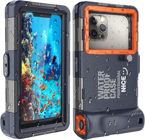 Underwater Snorkeling Diving Phone Case for iPhone 15/14/13/12/11 Pro Max/XR/XS/X Samsung Galaxy S24/S23/S22/S21，[50ft/15m] Professional Scuba Dive Waterproof Case Underwater Photo Video Cove Blue in Kuwait
