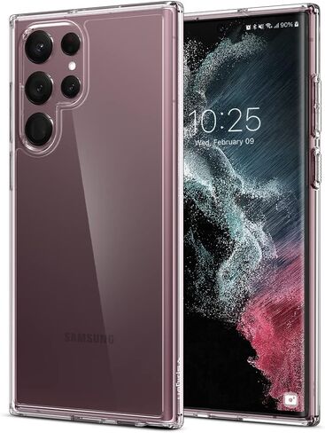 Spigen Ultra Hybrid Designed for Galaxy S22 Ultra Case (2022) - Crystal Clear in Saudi Arabia
