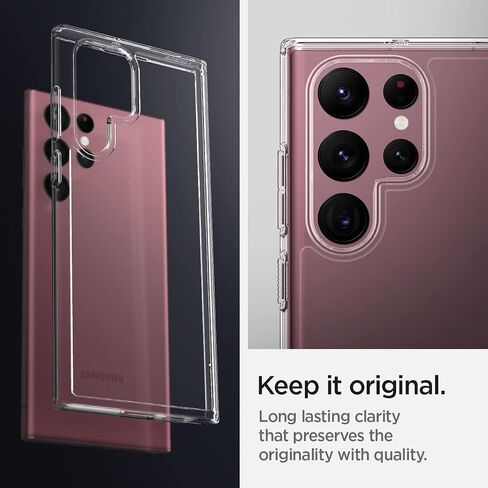 Spigen Ultra Hybrid Designed for Galaxy S22 Ultra Case (2022) - Crystal Clear in Saudi Arabia
