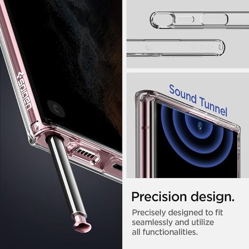 Spigen Ultra Hybrid Designed for Galaxy S22 Ultra Case (2022) - Crystal Clear in Saudi Arabia