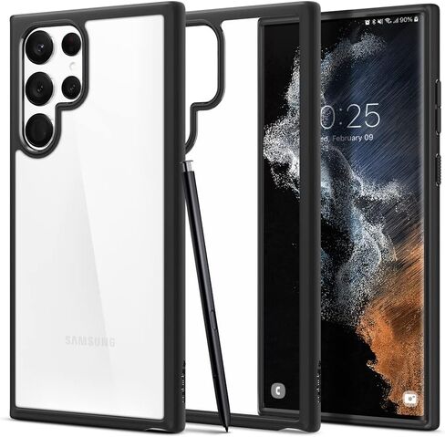 Spigen Ultra Hybrid Designed for Galaxy S22 Ultra Case (2022) - Crystal Clear in Saudi Arabia