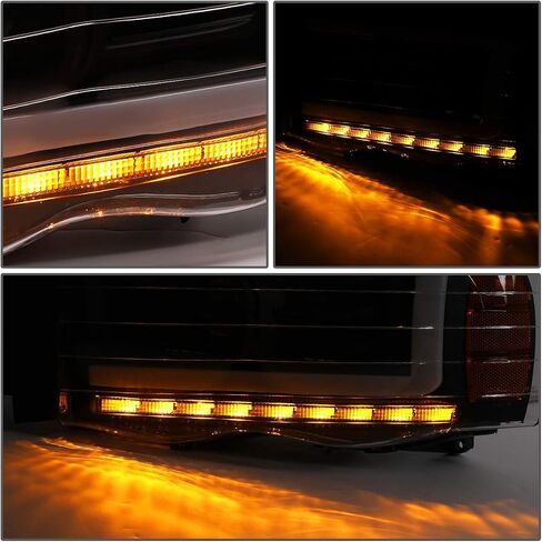 DNA MOTORING HL-OH-DR02-SM-CL1 Smoke Lens Clear Corner Headlights Compatible with 02-05 Ram 1500/03-05 Ram 2500 3500, Left & Right in Saudi Arabia