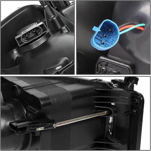 DNA MOTORING HL-OH-DR02-SM-CL1 Smoke Lens Clear Corner Headlights Compatible with 02-05 Ram 1500/03-05 Ram 2500 3500, Left & Right in Saudi Arabia
